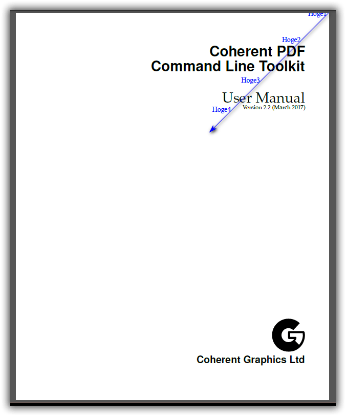 CPDF -topright オペレーション