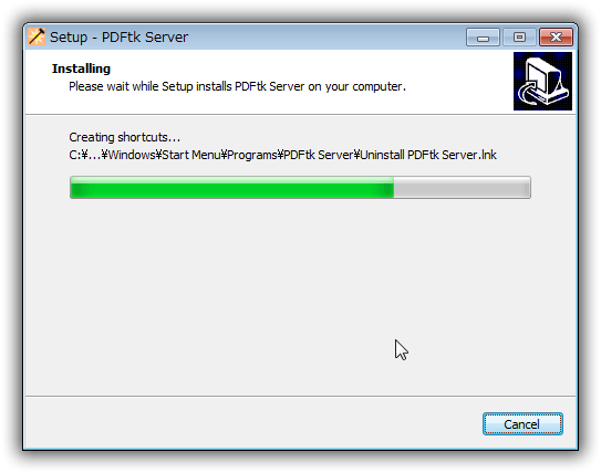 PDFtk のインストール (Windows 7)
